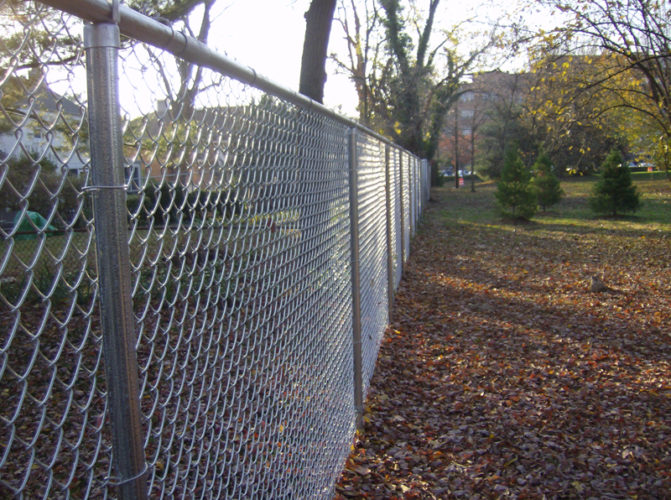 6' chain link residential fence