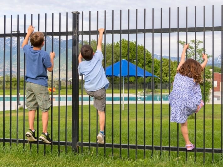 Comprehensive guide to pool fences in Oklahoma City, showcasing various styles and safety features.