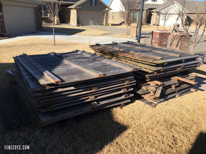 Fence OKC will remove and discard your old fence. | FenceOKC.com