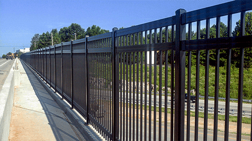 Commercial Iron Fence Installation in Central Oklahoma by Fence OKC