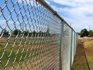 Commercial chain link fence installed by Fence OKC in Oklahoma.