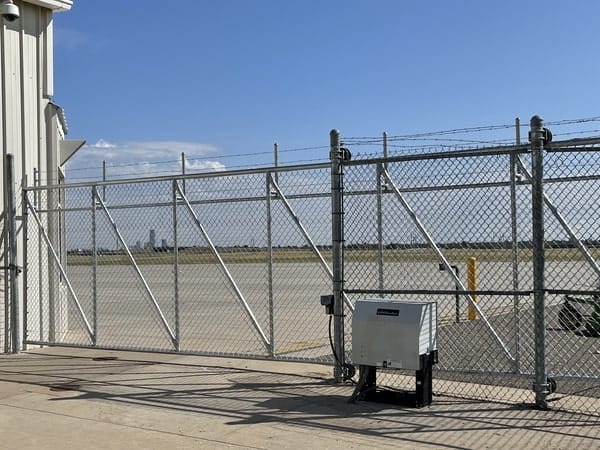 High-security automated gates installed in Oklahoma by Fence OKC.