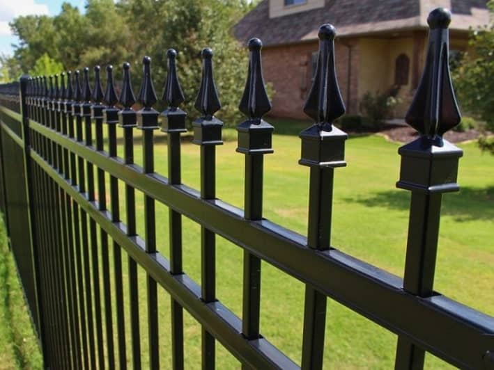 A sturdy, long-lasting fence around an Oklahoma home.