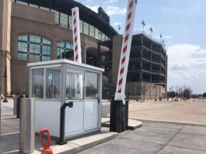 G-4000 Series Drop Arm Barriers by Gibraltar Perimeter Security.