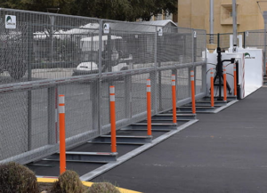 Gibraltar’s line of modular vehicle barriers is available in 20-foot, 10 foot, and 5 foot units, all separately crash tested.